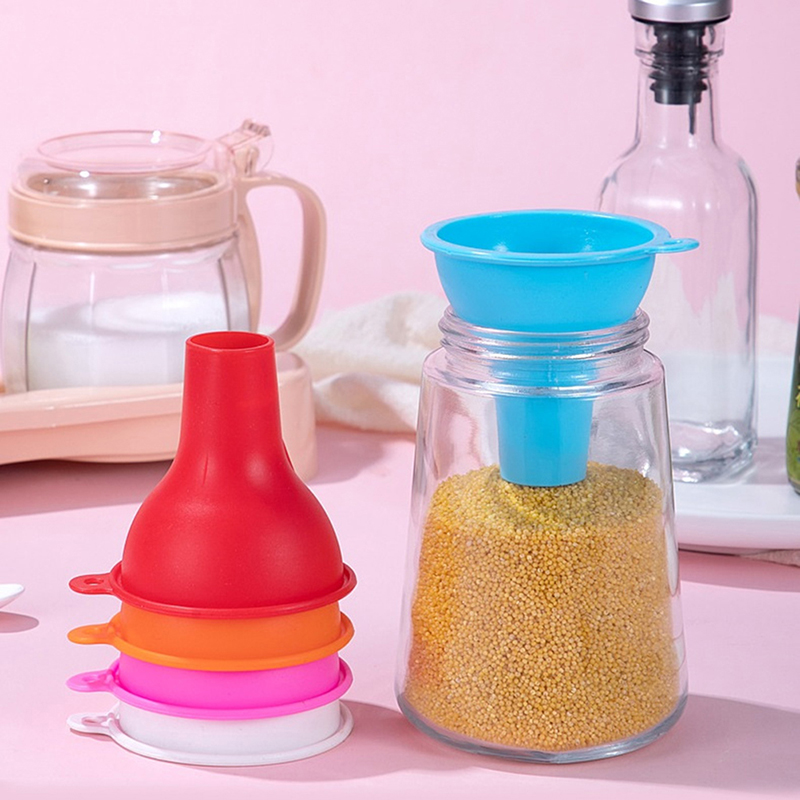 Home Cooking Oil - 【8CM Silicone Wide-Mouth Funnel Milk Powde