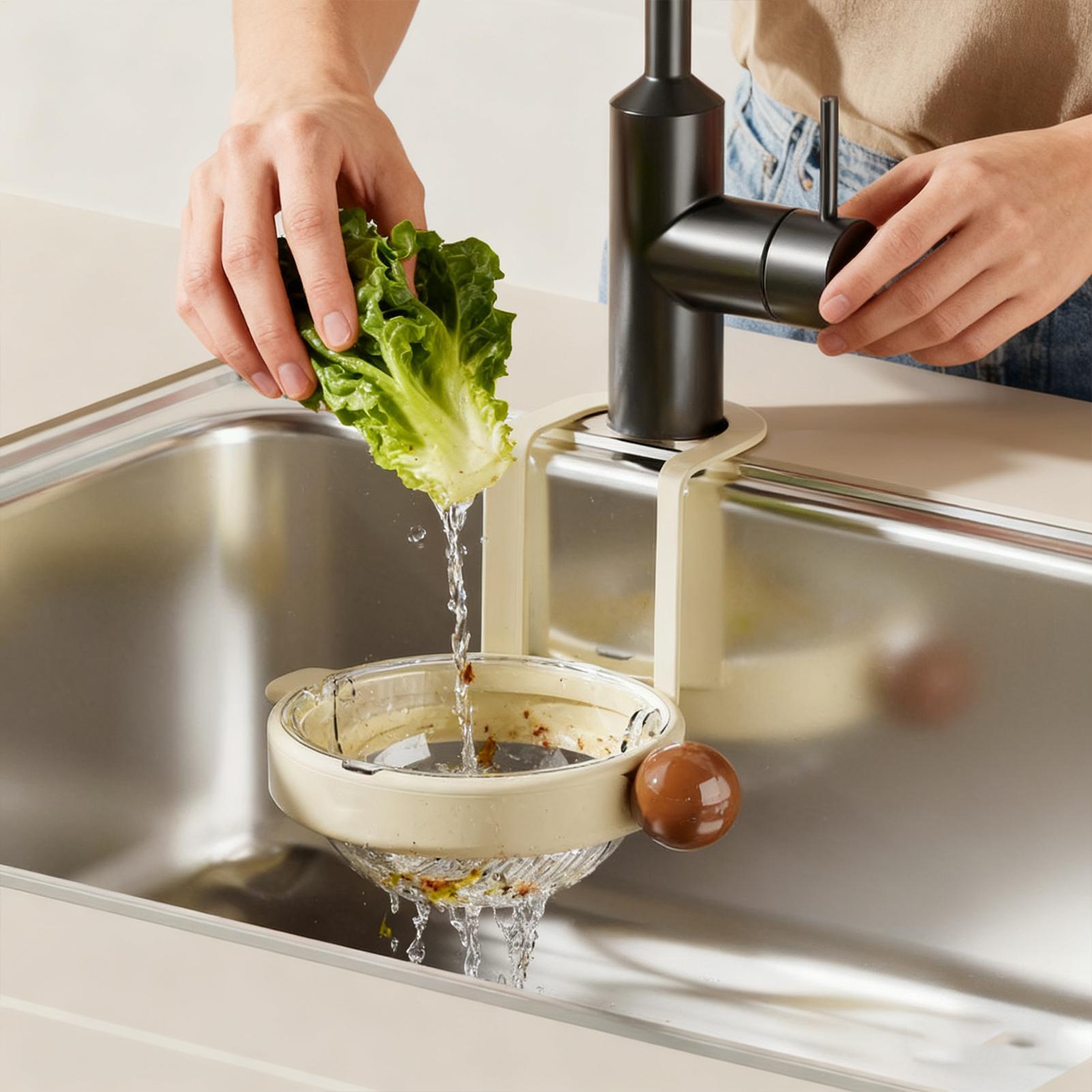 Home Cooking Meal - Sink Drain Basket Kitchen Automatic Dumping