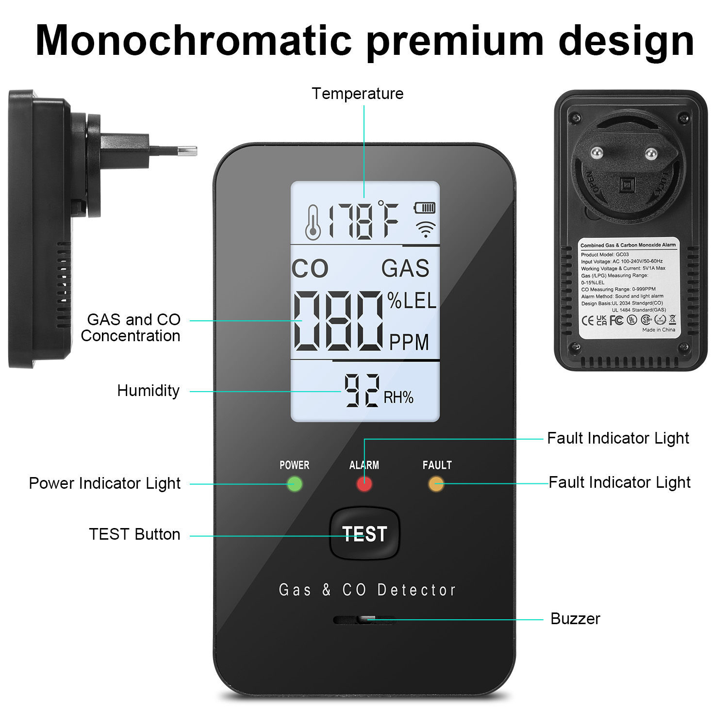Combination Natural Gas Detect - Home Cooking Gas 评论和价格