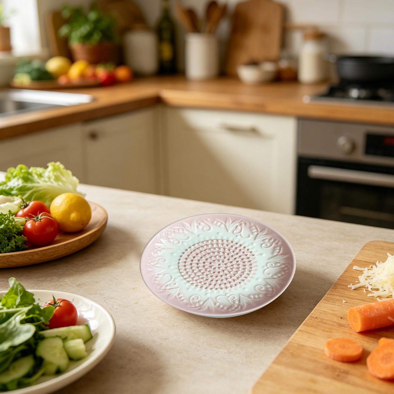 Ceramic Garlic Grater Plate Em - Home Cooking Meal 评论和价格