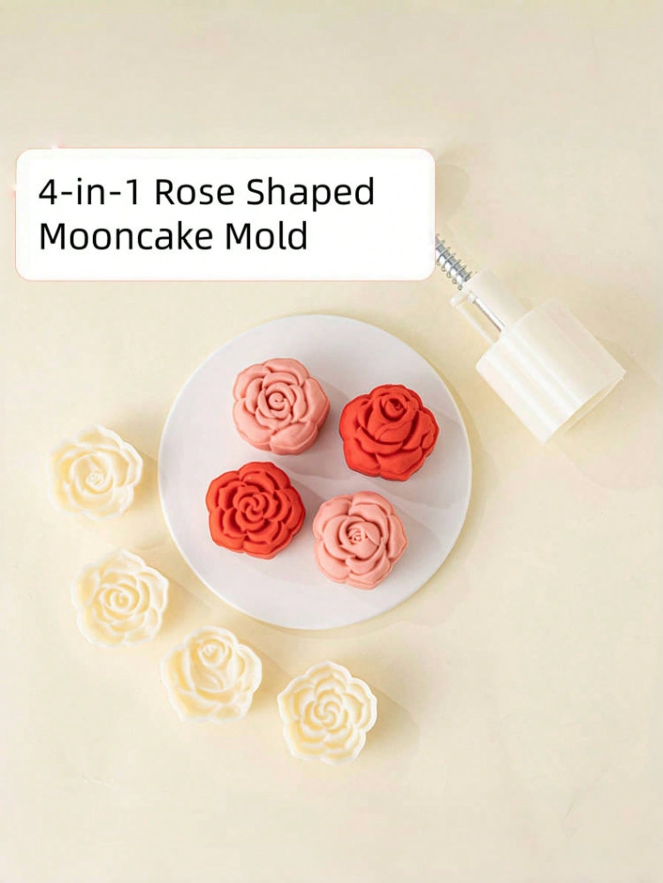 Rose Shaped Mooncake Mold Setw - Home Cooking Asian 评论和价格