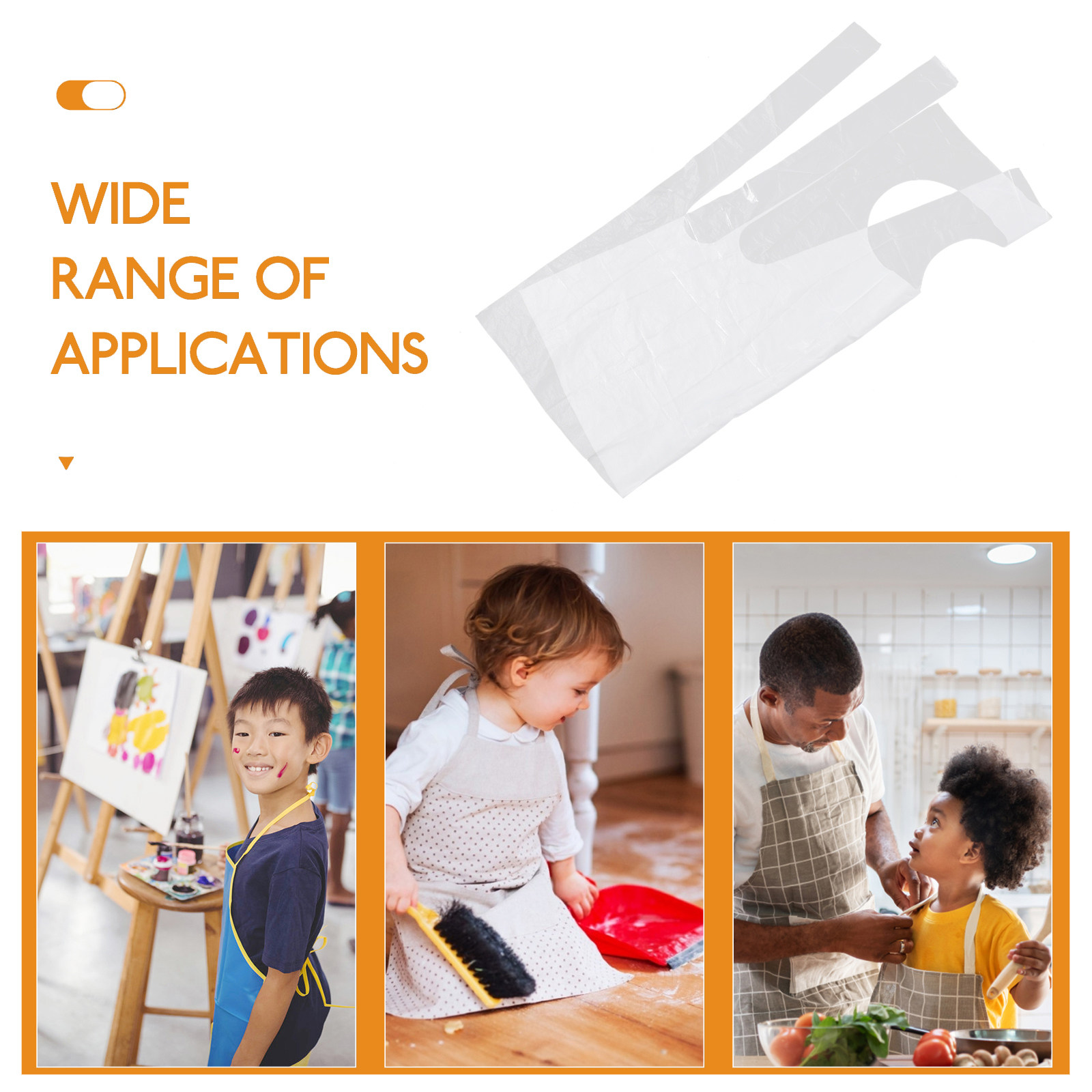 25Pcs Children Disposable Apro - Home Cooking Oil Disposal 评论和价格