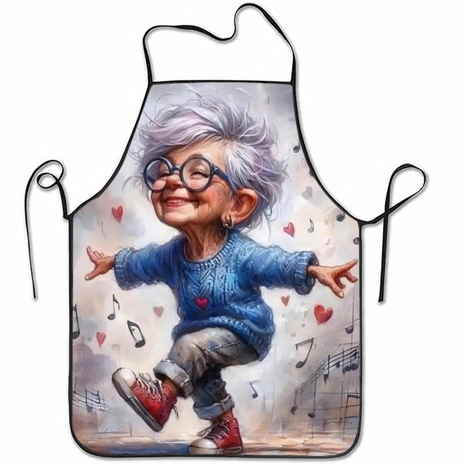 Funny Dancing Grandma Apron, C - Mom'S Home Cooking 评论和价格
