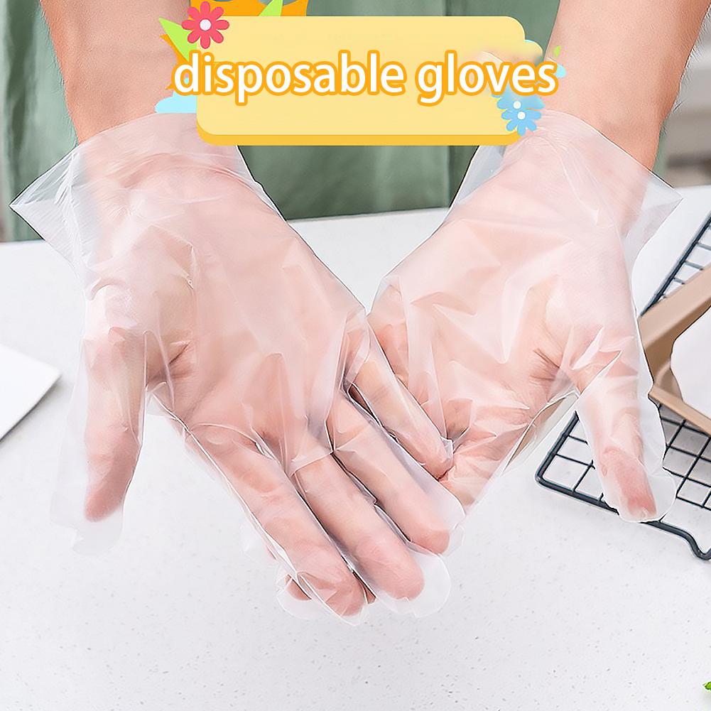 100pcs/set Disposable TPE Glov - Home Cooking Oil Disposal 评论和价格