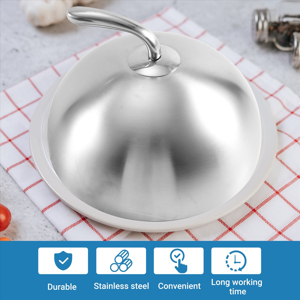 1Pcs 24cm Stainless Steel Stea - Home Cooking Meal 评论和价格
