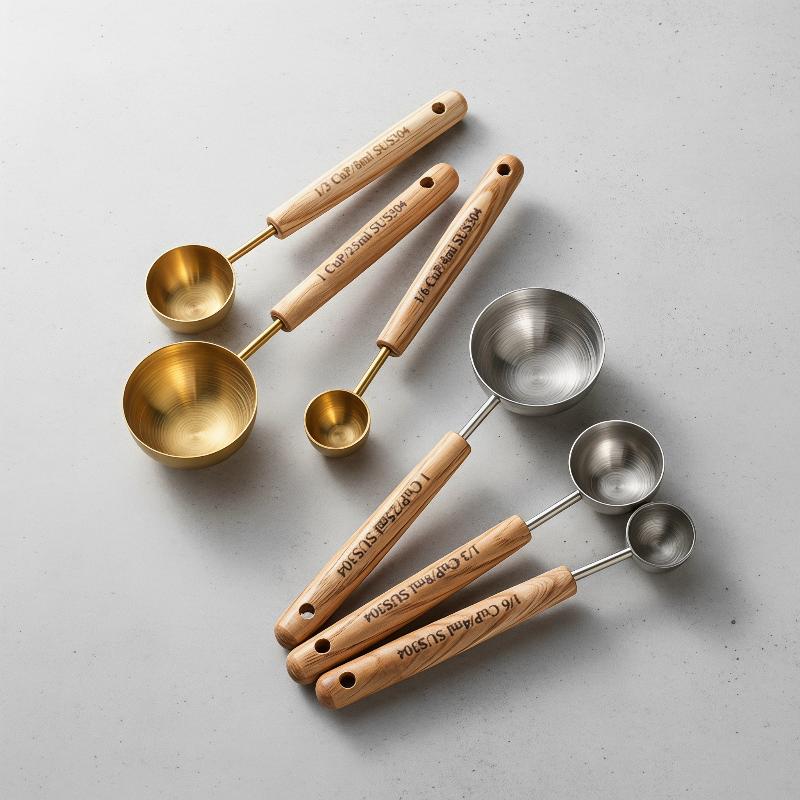 Natural Wooden Handle Stainles - Mom'S Home Cooking 评论和价格