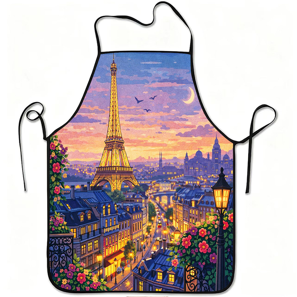 Paris Eiffel Tower Apron, Roma - Mom'S Home Cooking 评论和价格