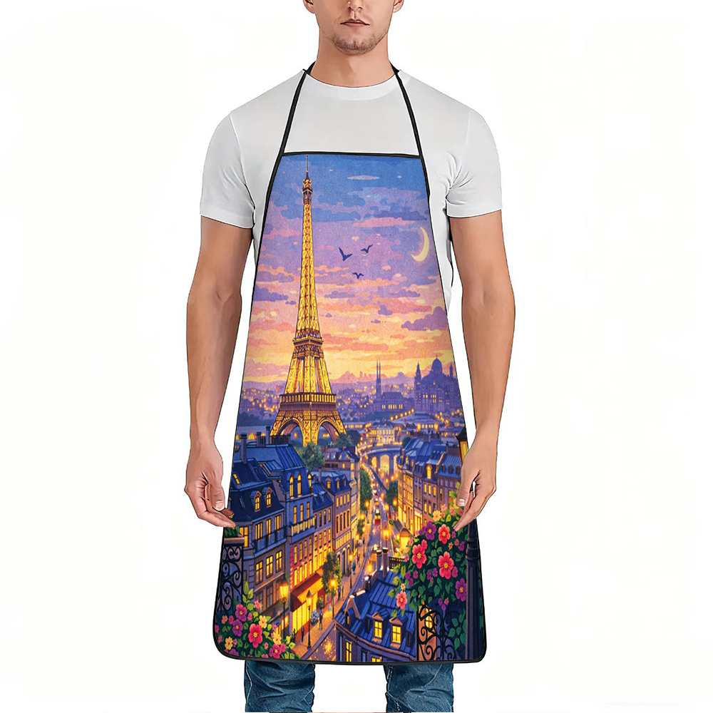 Paris Eiffel Tower Apron, Roma - Mom'S Home Cooking 评论和价格
