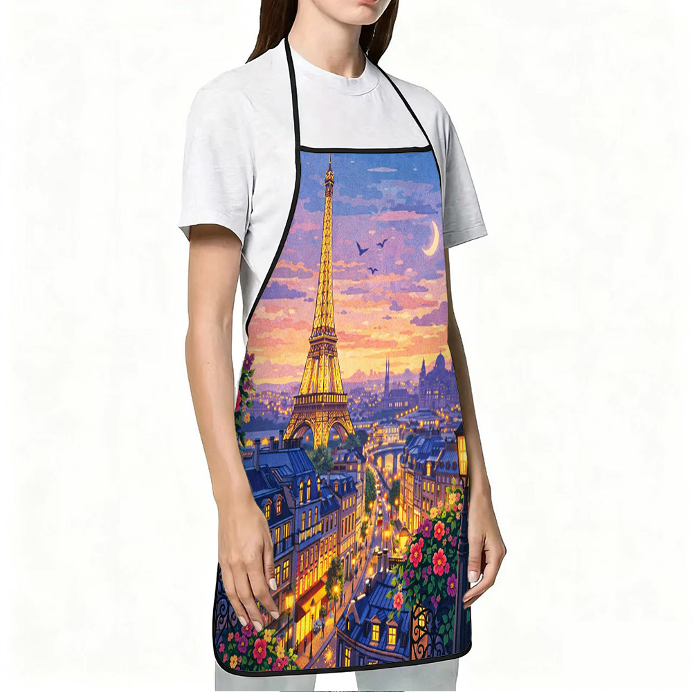 Paris Eiffel Tower Apron, Roma - Mom'S Home Cooking 评论和价格