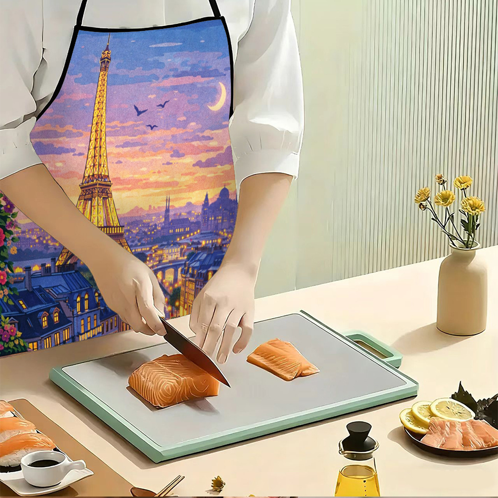 Paris Eiffel Tower Apron, Roma - Mom'S Home Cooking 评论和价格
