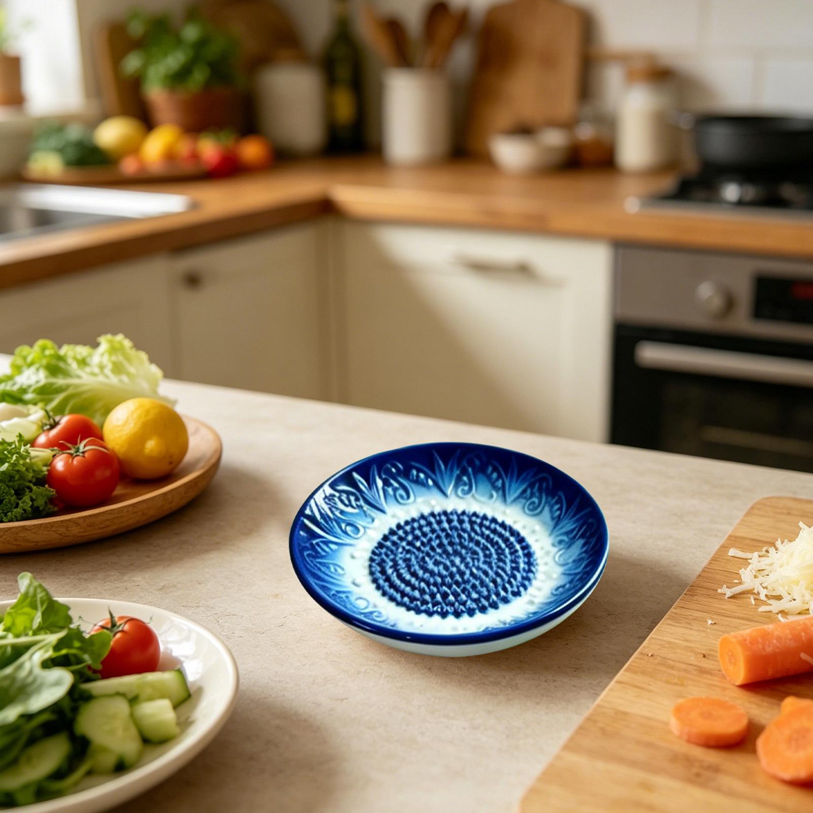 Garlic Grater Plate Embossed K - Home Cooking Meal 评论和价格
