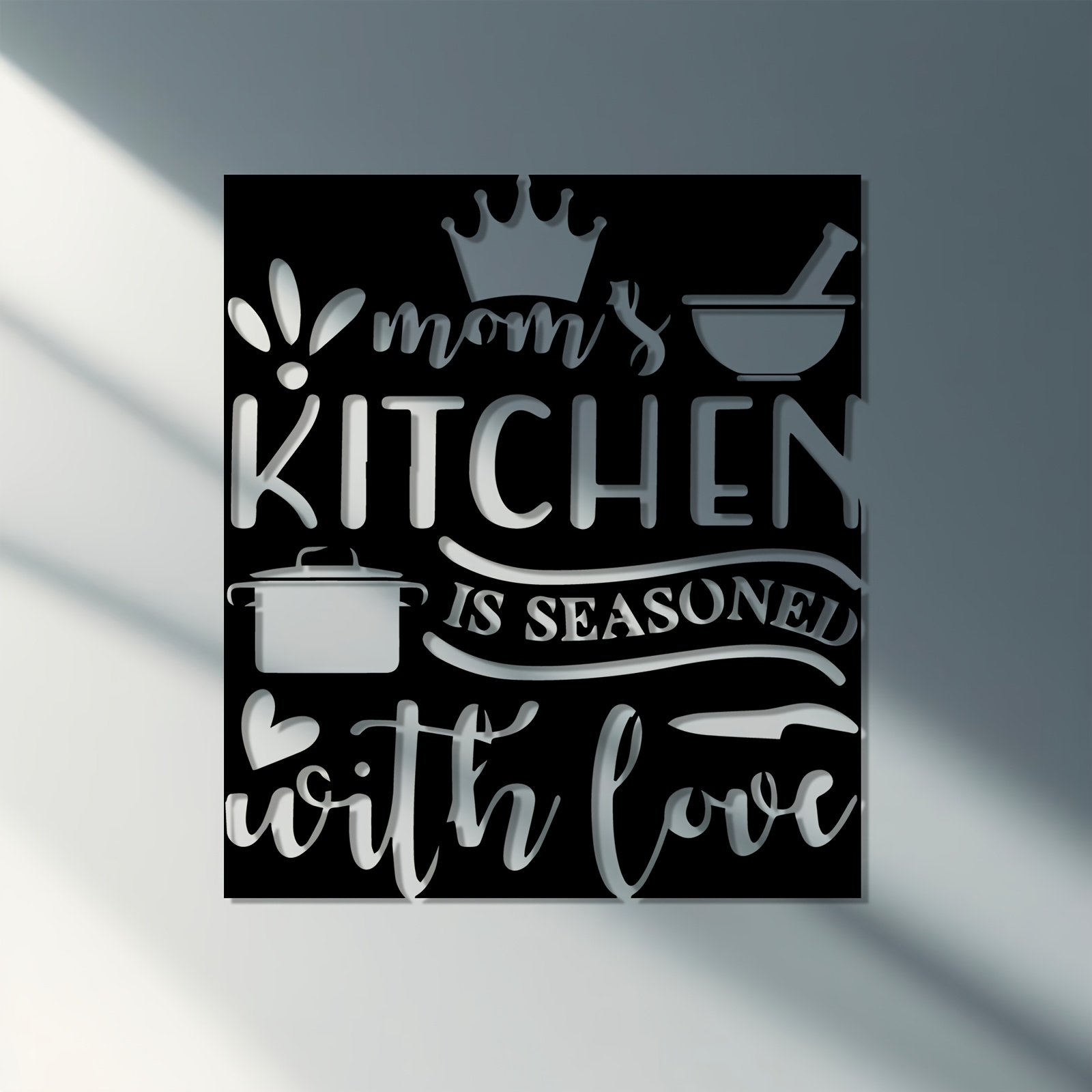 CIFBUY Metal Wall Art Kitchen  - Mom'S Home Cooking 评论和价格