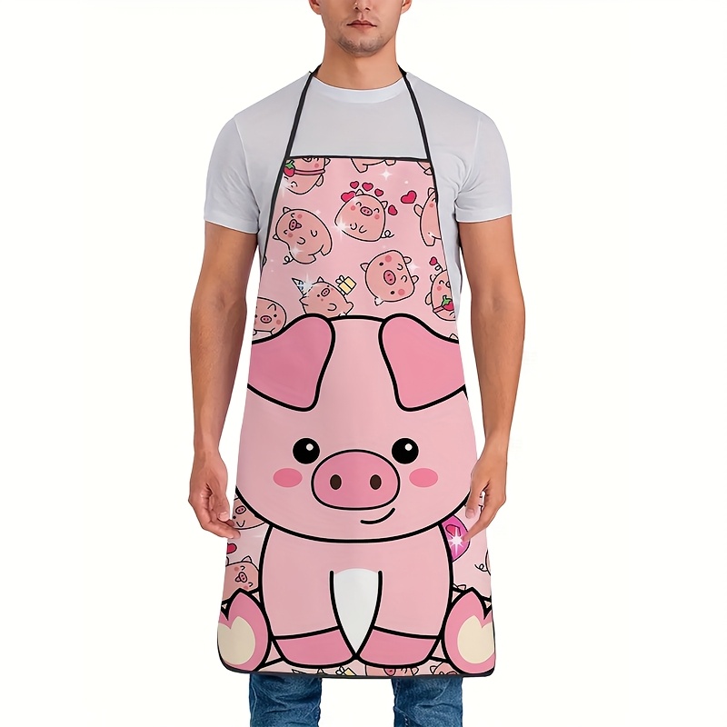 Cute Pink Pig Apron, Kawaii An - Mom'S Home Cooking 评论和价格