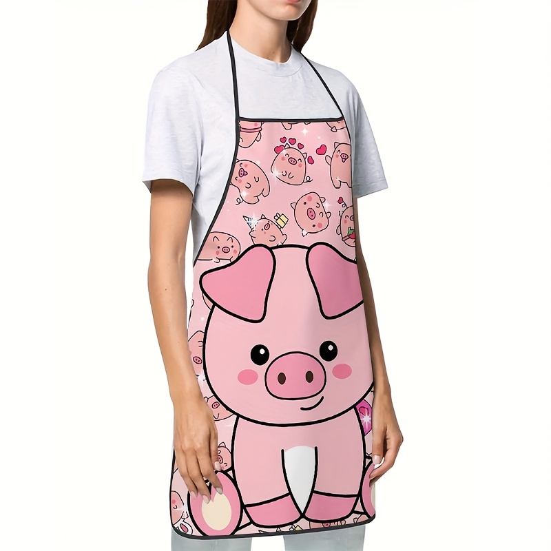 Cute Pink Pig Apron, Kawaii An - Mom'S Home Cooking 评论和价格