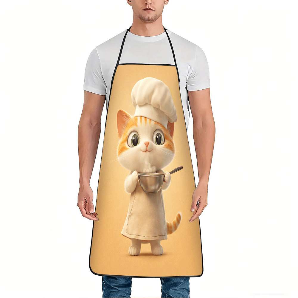 Cute Chef Cat Apron, Adorable  - Mom'S Home Cooking 评论和价格