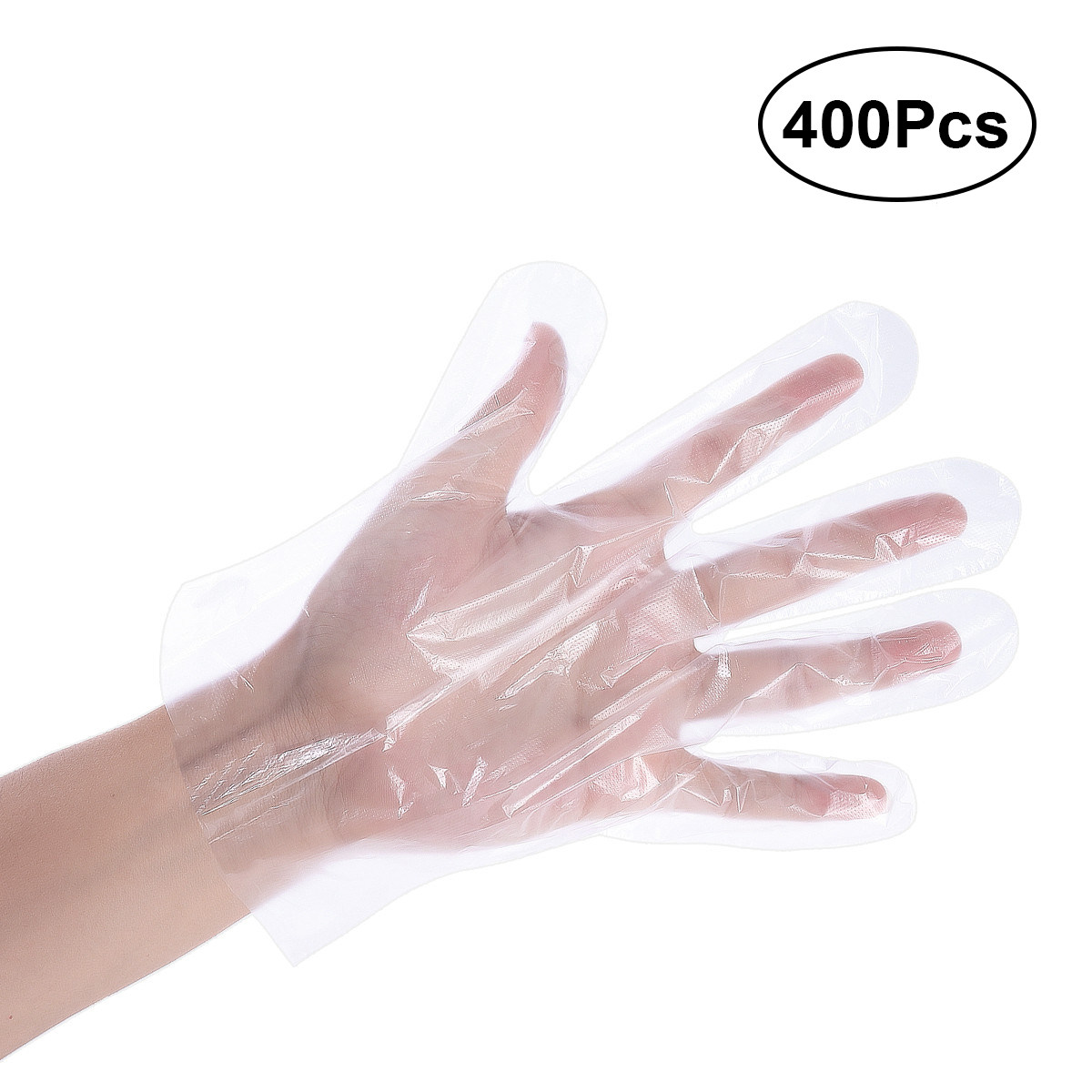400Pcs Disposable Gloves Pe Pl - Home Cooking Oil Disposal 评论和价格